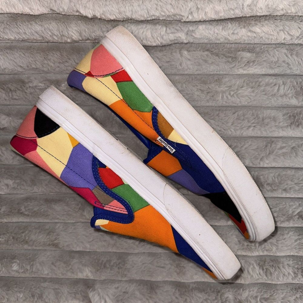 Women's Vera Bradley Canvas Multi Color Patchwork Slip On Shoes Size 9.5 EUC - Picture 6 of 9